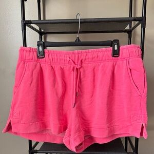 Universal Thread Bright Pink Terry Drawstring Lounge Shorts
